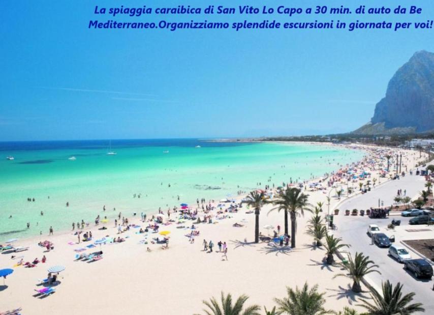 Be Mediterraneo, In Centro Sul Mare - In The Center Beach Front - 80 Mq Trapani Exteriör bild